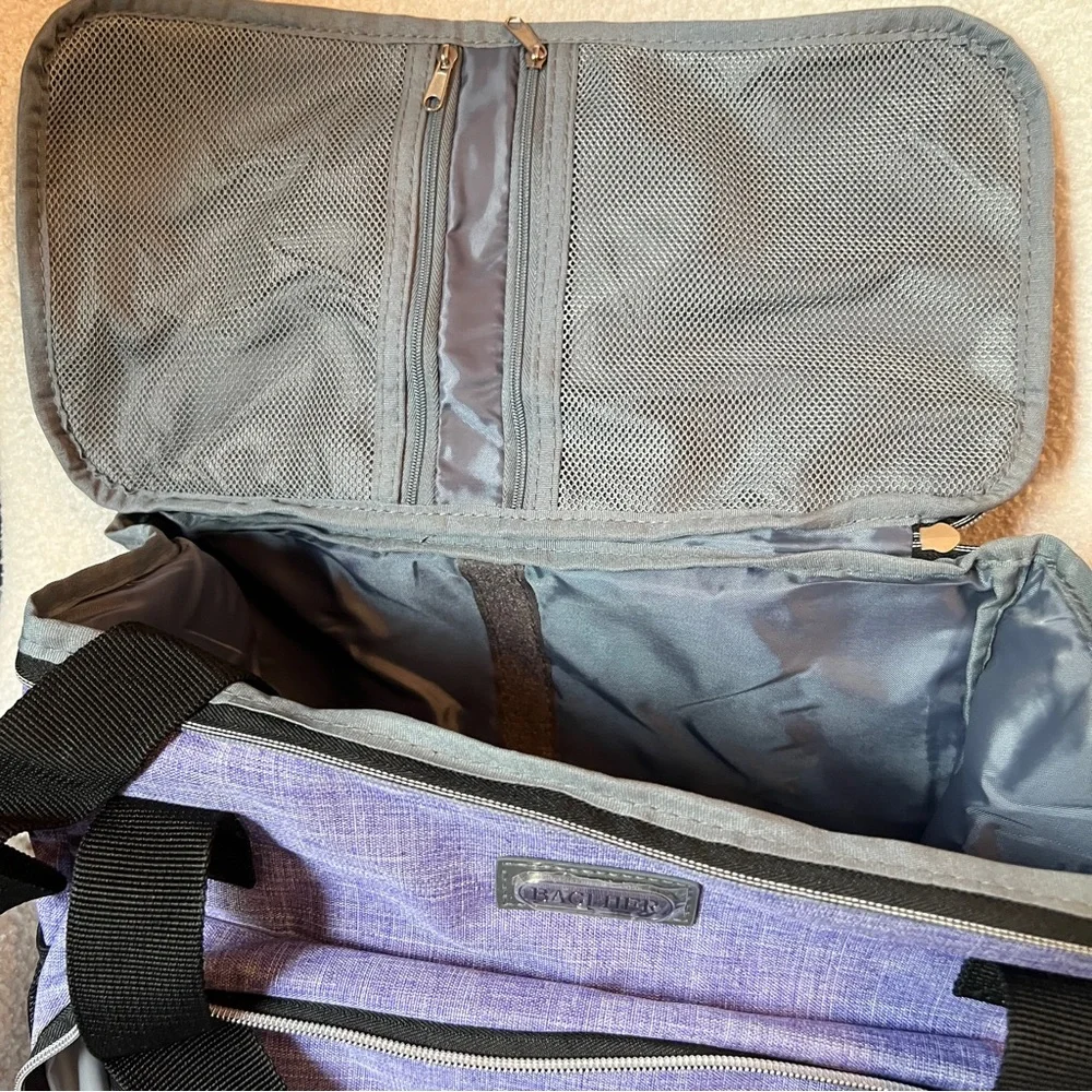Baglher Dog Travel Bag Pet Bag Purple Black